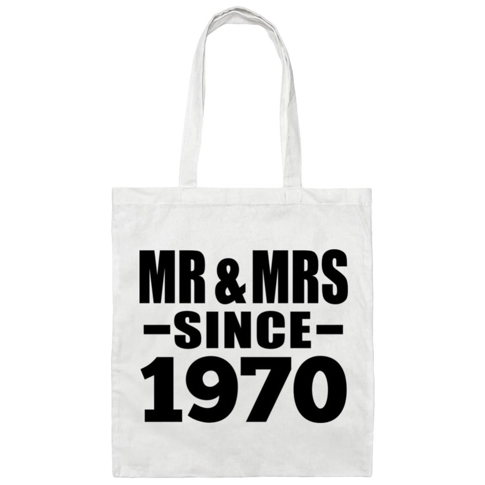 54th Anniversary Mr & Mrs Since 1970 - Tote Bag White