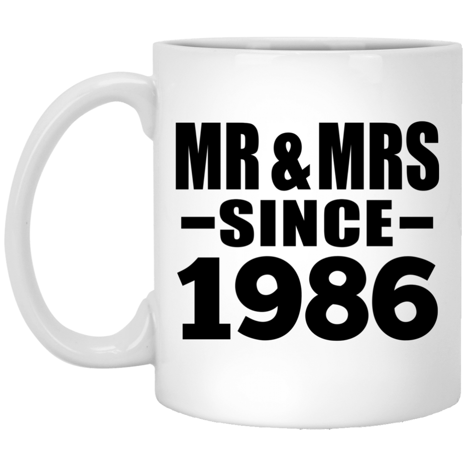 38th Anniversary Mr & Mrs Since 1986 - 11 Oz Coffee Mug
