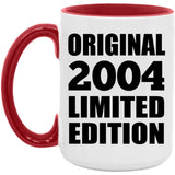 20th Birthday Original 2004 Limited Edition - 15oz Accent Mug Red