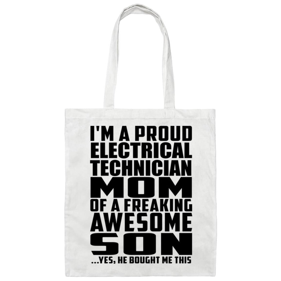 Proud Electrical Technician Mom Of Awesome Son - Tote Bag White