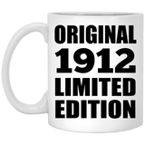 112th Birthday Original 1912 Limited Edition - 11oz Coffee Mug