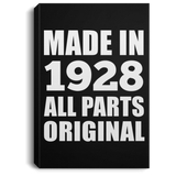 96th Birthday Made in 1928 All Parts Original - Canvas Portrait