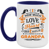How Much Love Could Hold Until Called Me Grandpa - 15oz Accent Mug Purple