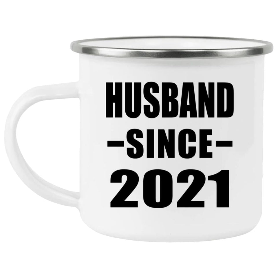 Husband Since 2021 - 12oz Camping Mug