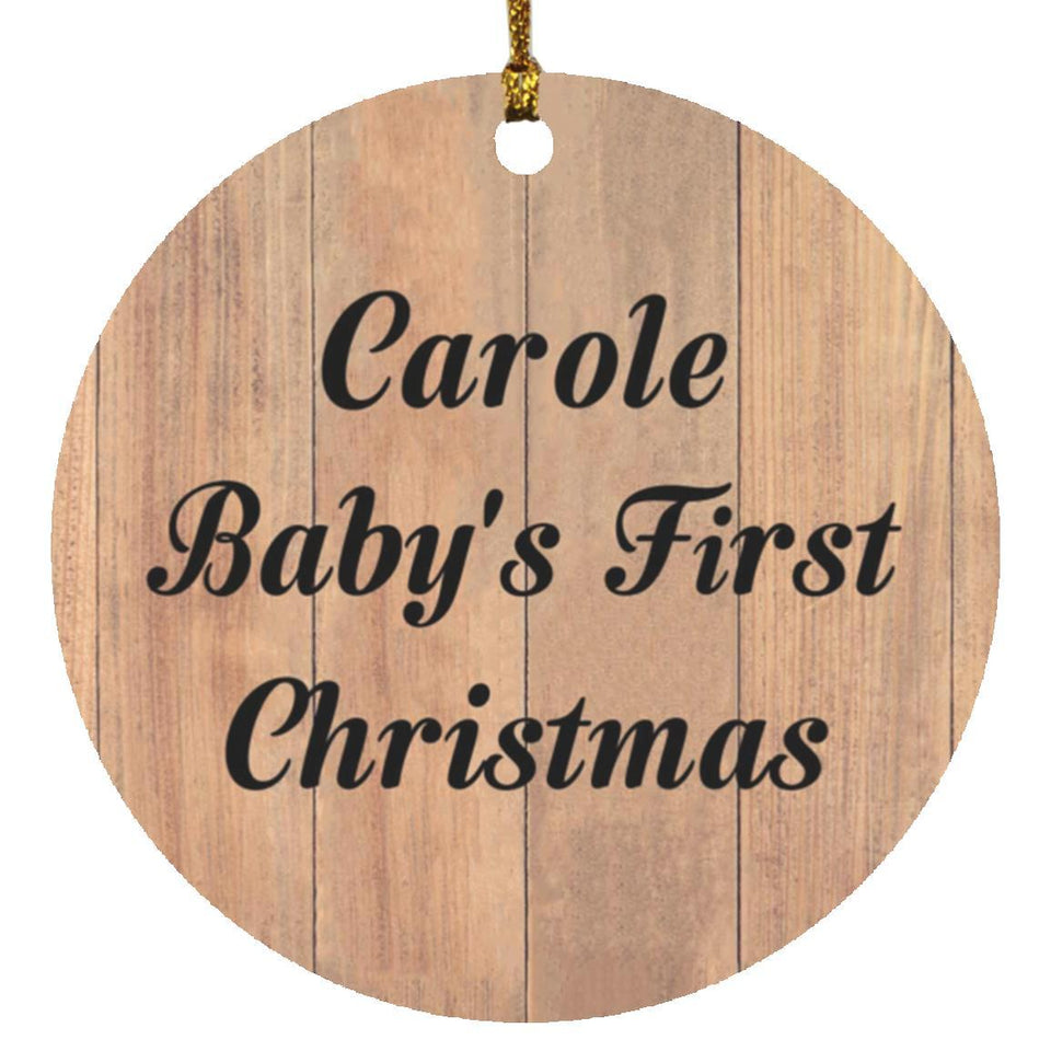 Carole Baby's First Christmas - Circle Ornament C