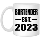 Bartender Established EST. 2023 - 11oz Coffee Mug
