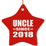 Uncle Since 2018 - Star Ornament