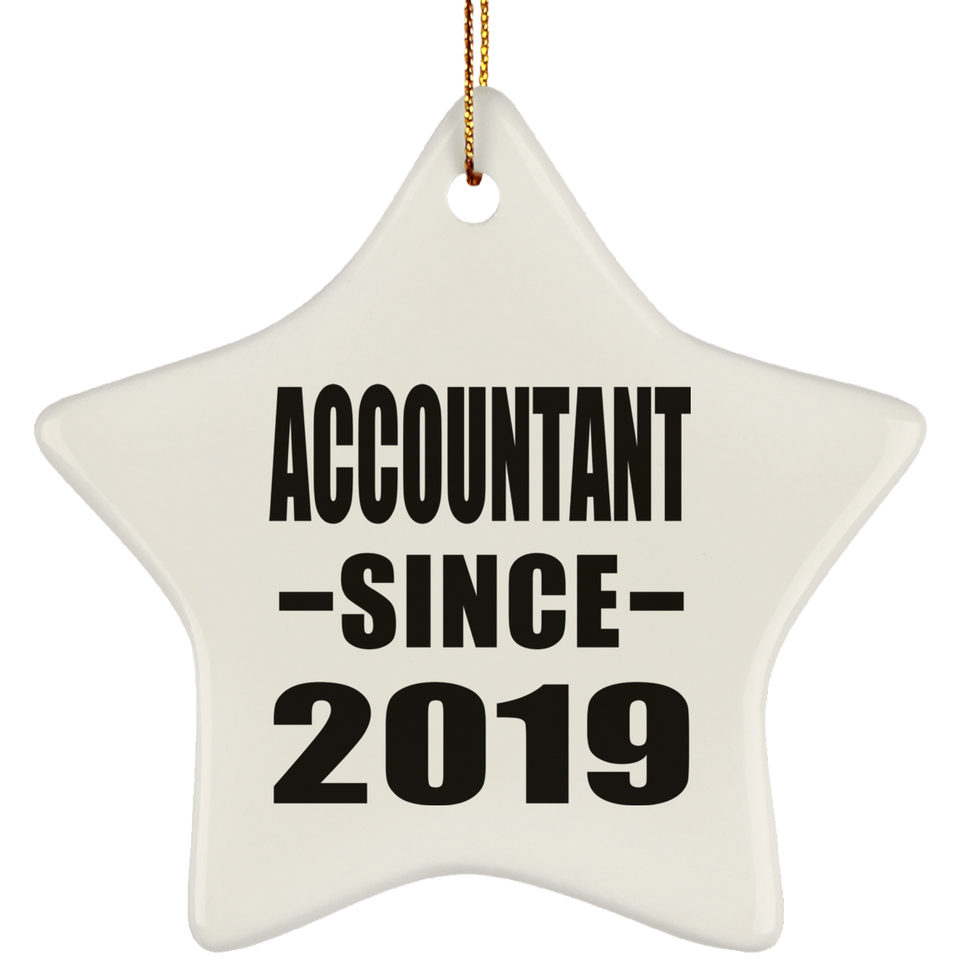 Accountant Since 2019 - Star Ornament
