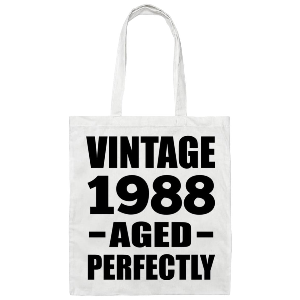 36th Birthday Vintage 1988 Aged Perfectly - Tote Bag White
