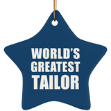 World's Greatest Tailor - Star Ornament