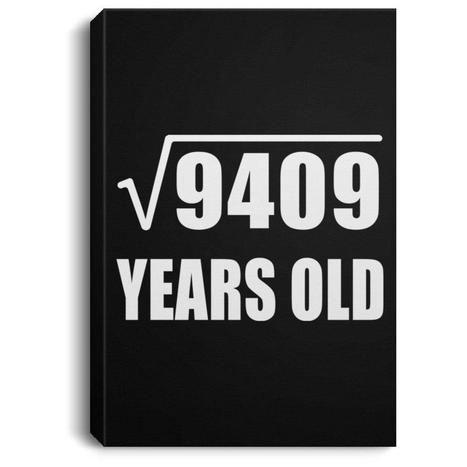 97th Birthday Square Root of 9409 Years Old - Canvas Portrait