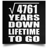 69th Anniversary Square Root of 4761 Years Lifetime To Go - Poster Square