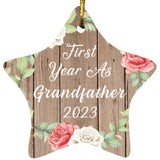 First Year As Grandfather 2023 - Star Ornament B