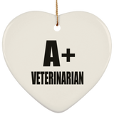 A+ Veterinarian - Heart Ornament