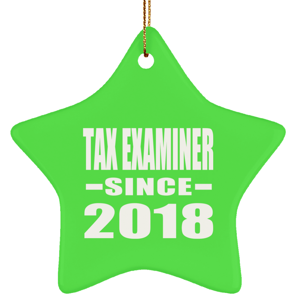 Tax Examiner Since 2018 - Star Ornament