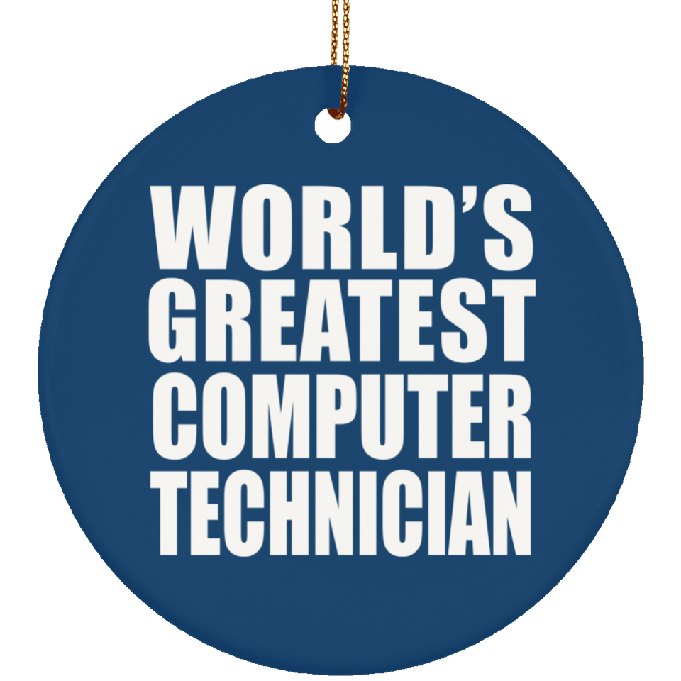 World's Greatest Computer Technician - Circle Ornament