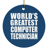 World's Greatest Computer Technician - Circle Ornament