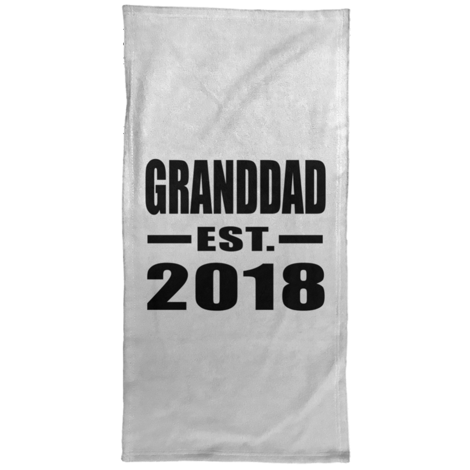 Granddad Established EST. 2018 - Hand Towel