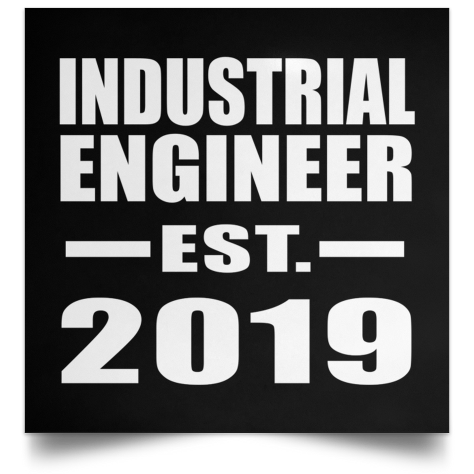 Industrial Engineer Established EST. 2019 - Poster Square