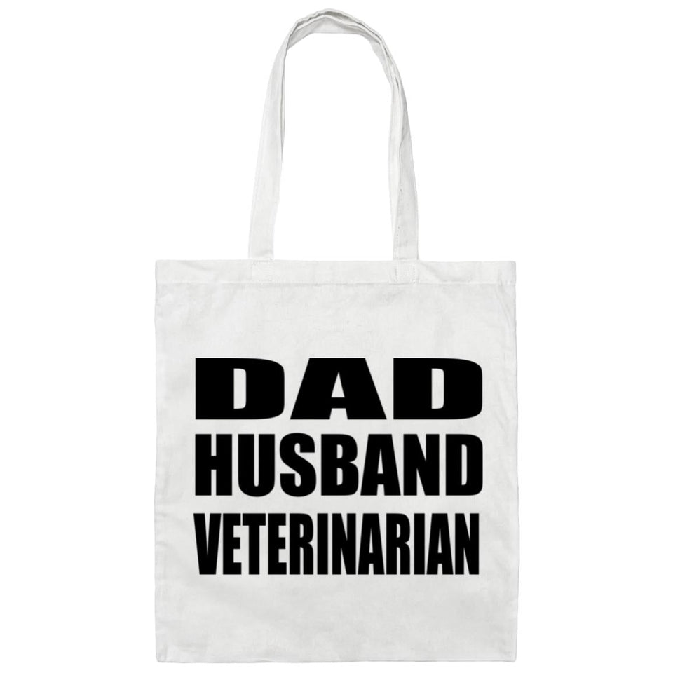 Dad Husband Veterinarian - Tote Bag White
