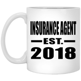 Insurance Agent Established EST. 2018 - 11 Oz Coffee Mug