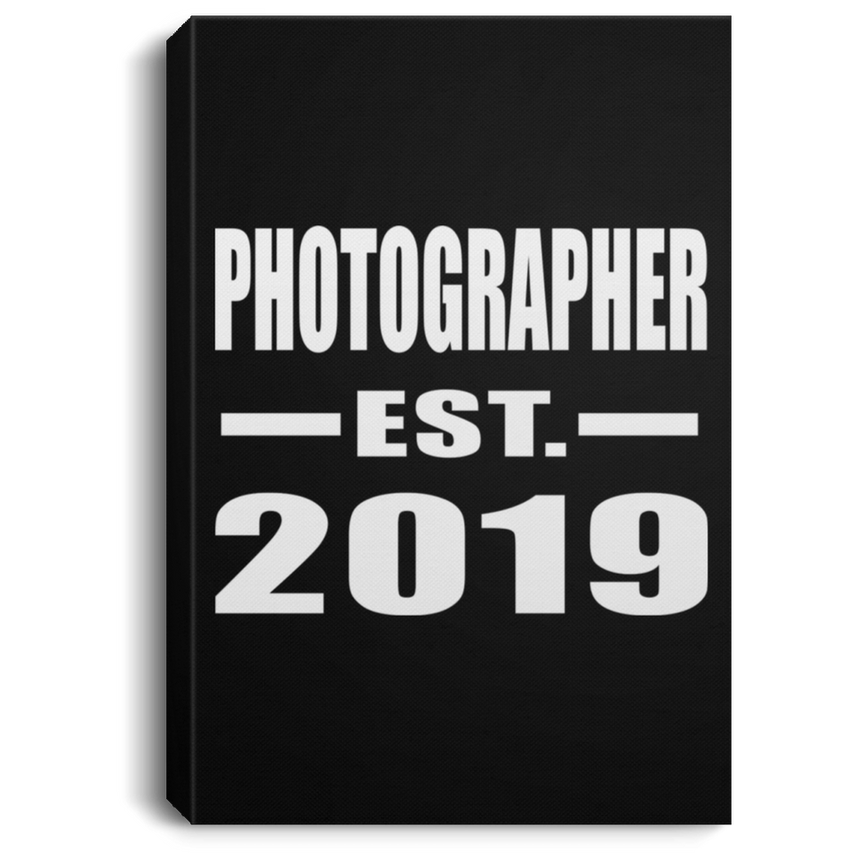 Photographer Established EST. 2019 - Canvas Portrait