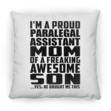 Proud Paralegal Assistant Mom Of Awesome Son - Throw Pillow