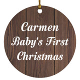 Carmen Baby's First Christmas - Circle Ornament D