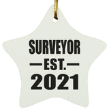 Surveyor Established EST. 2021 - Star Ornament