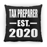 Tax Preparer Established EST. 2020 - Throw Pillow Black