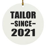 Tailor Since 2021 - Circle Ornament