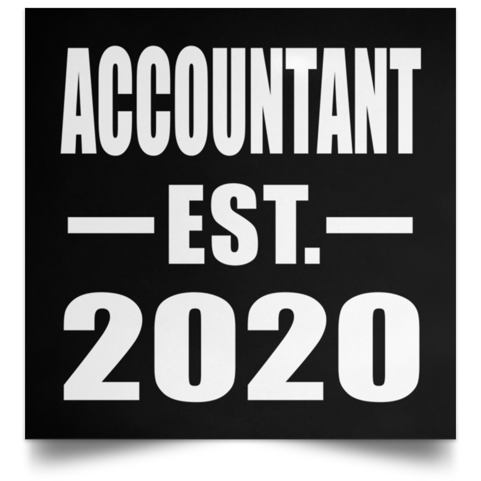 Accountant Established EST. 2020 - Poster Square