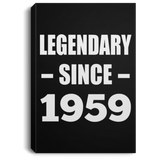65th Birthday Legendary Since 1959 - Canvas Portrait
