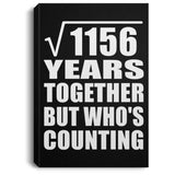 34th Anniversary Square Root of 1156 Years Who's Counting - Canvas Portrait