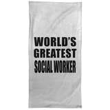 World's Greatest Social Worker - Hand Towel