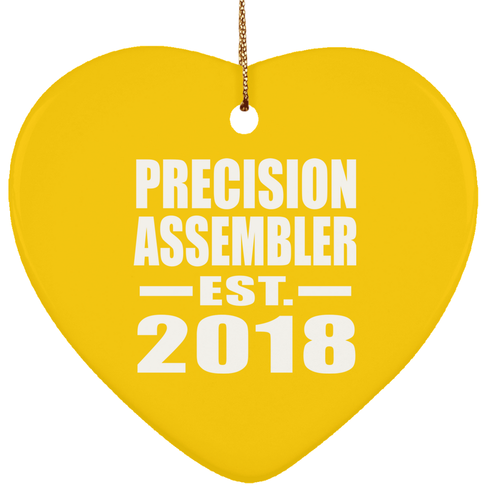 Precision Assembler Established EST. 2018 - Heart Ornament