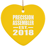 Precision Assembler Established EST. 2018 - Heart Ornament