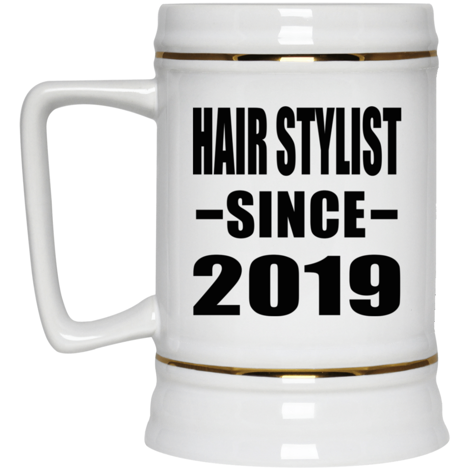 Hair Stylist Since 2019 - Beer Stein