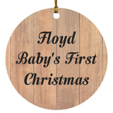 Floyd Baby's First Christmas - Circle Ornament C