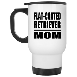 Flat-Coated Retriever Mom - White Travel Mug