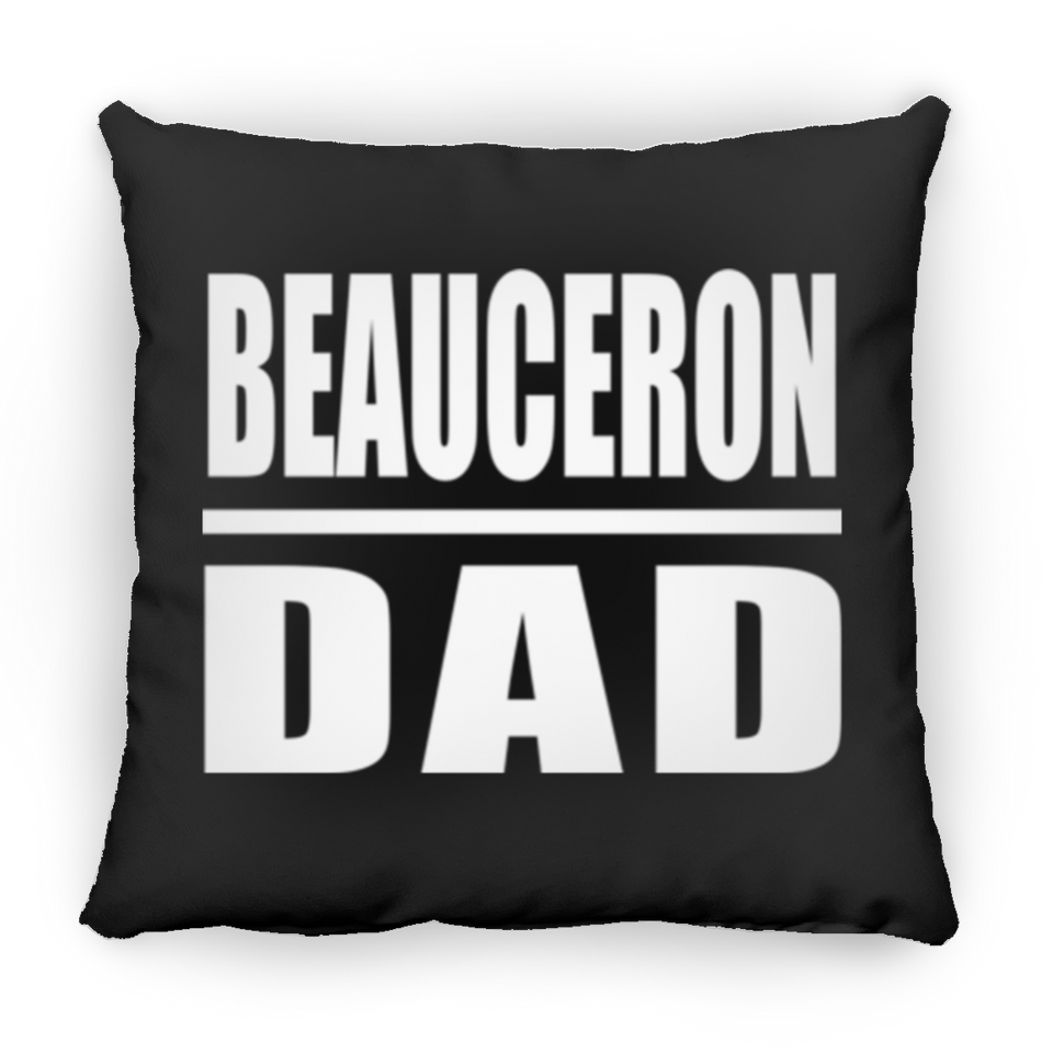 Beauceron Dad - Throw Pillow Black