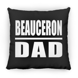 Beauceron Dad - Throw Pillow Black