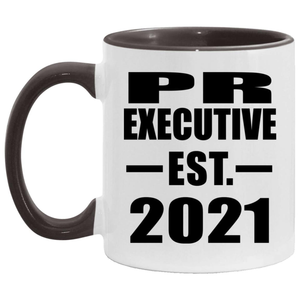 Pr Executive Established EST. 2021 - 11oz Accent Mug Black