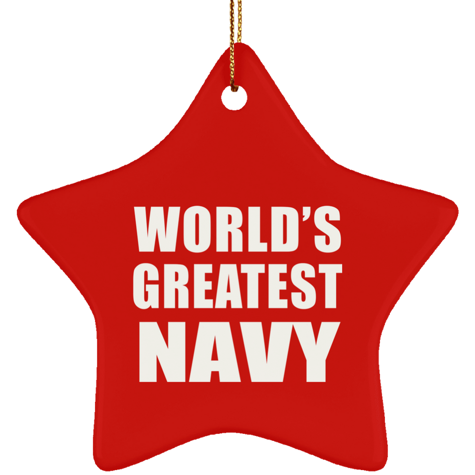 World's Greatest Navy - Star Ornament