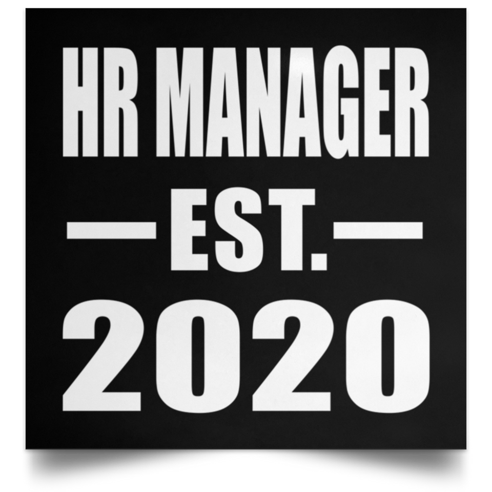 HR Manager Established EST. 2020 - Poster Square