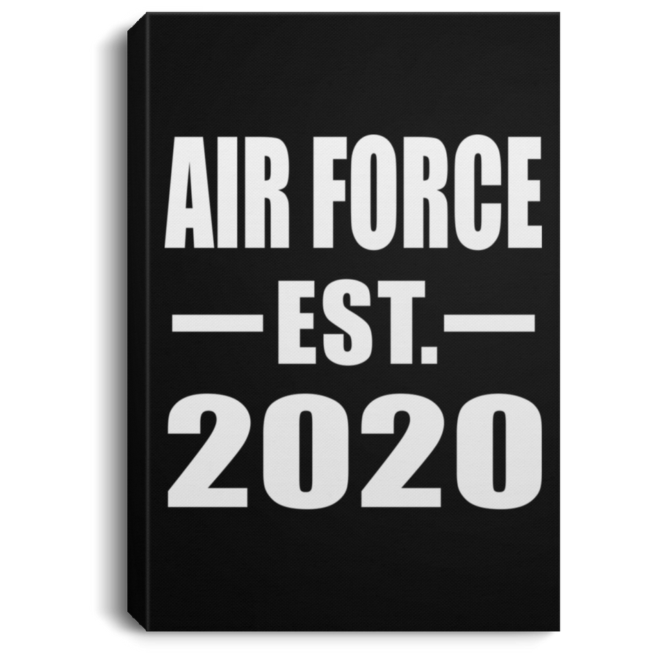 Air Force Established EST. 2020 - Canvas Portrait