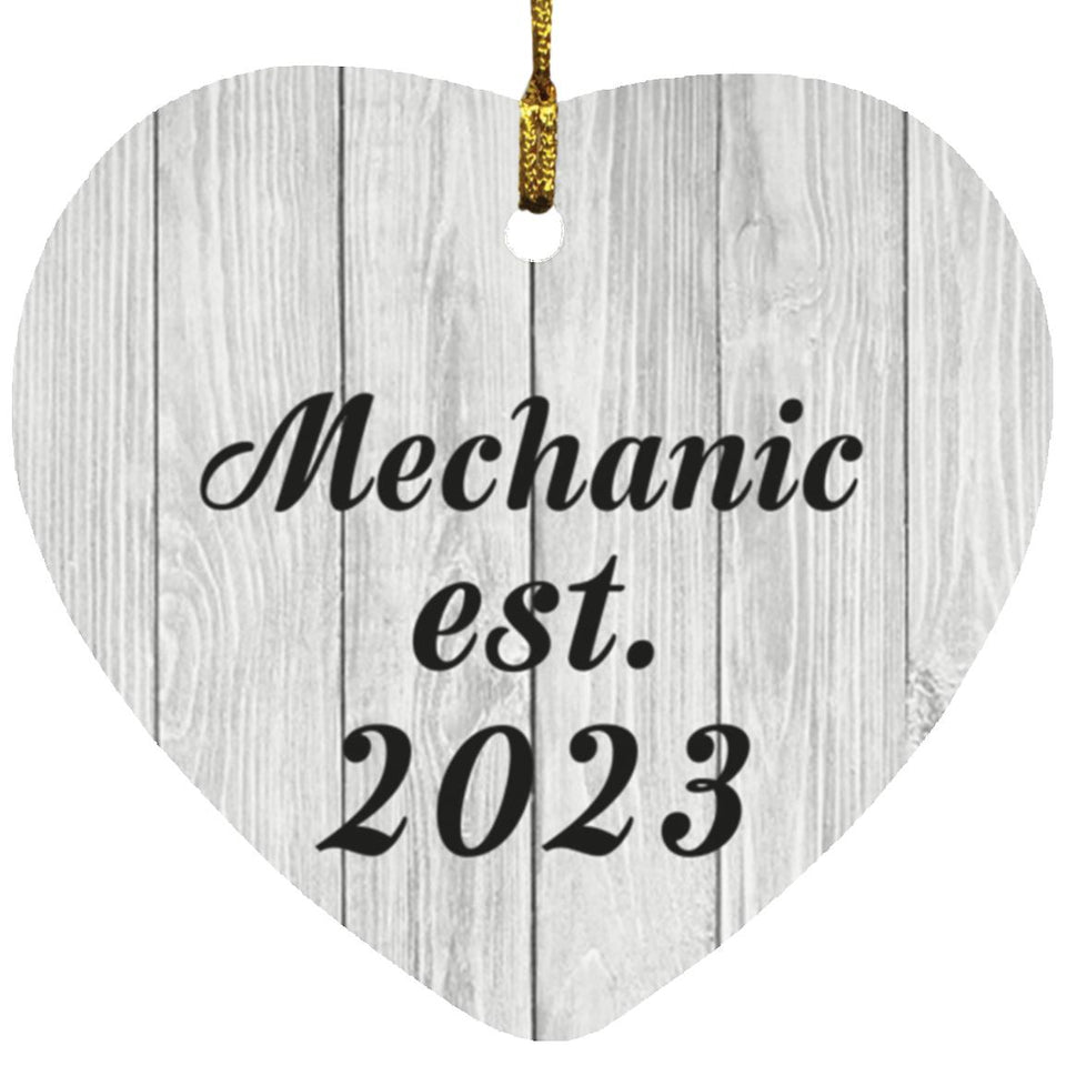 Mechanic Established Est. 2023 - Heart Ornament F
