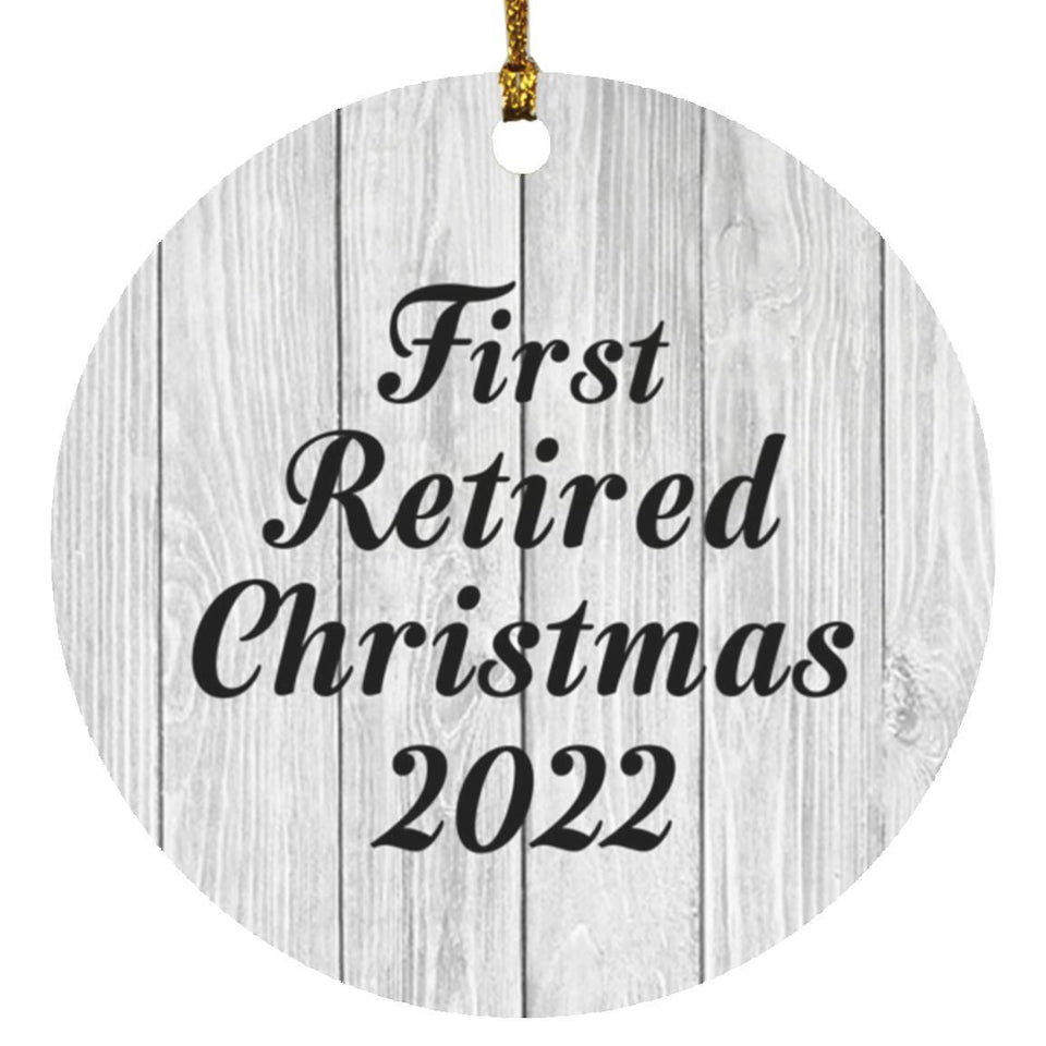 First Retired Christmas 2022 - Circle Ornament F