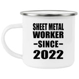 Sheet Metal Worker Since 2022 - 12oz Camping Mug