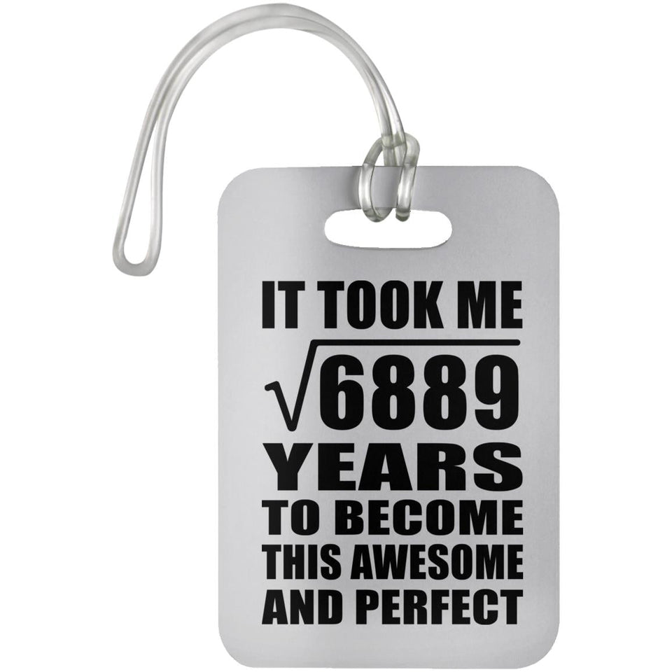 83rd Birthday Took Square Root of 6889 Years To Awesome - Luggage Bag Tag